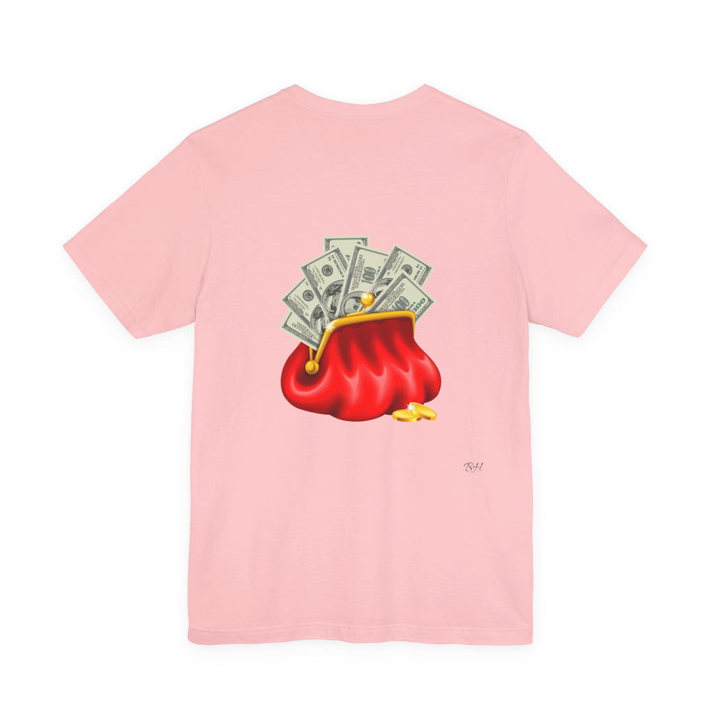Gold Dollar Sign Tee — Minimalist Money Symbol Graphic T-Shirt