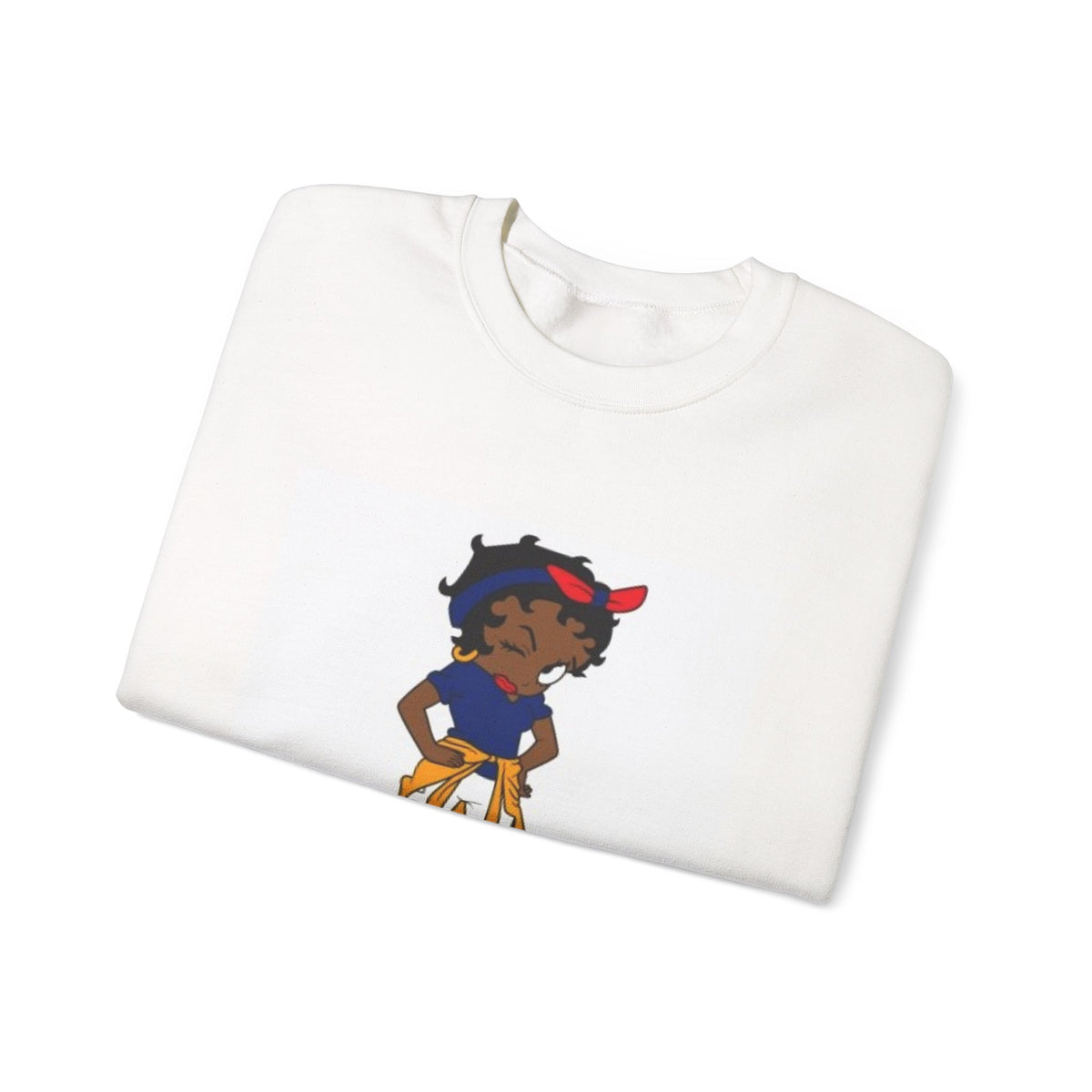 Crewneck Sweatshirt — Cute Girl Illustration Graphic