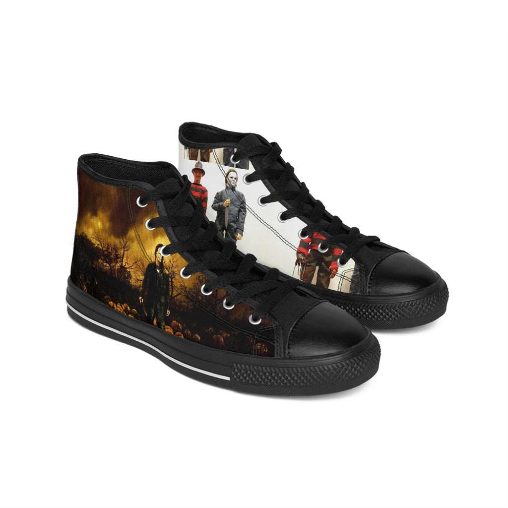Horror Movie High-Top Sneakers — Michael Myers & Chucky Graphic Shoes