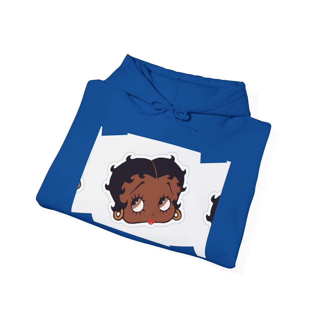 Afro Punk Girl Graphic Hoodie — Cute Retro Cartoon Character Pullover