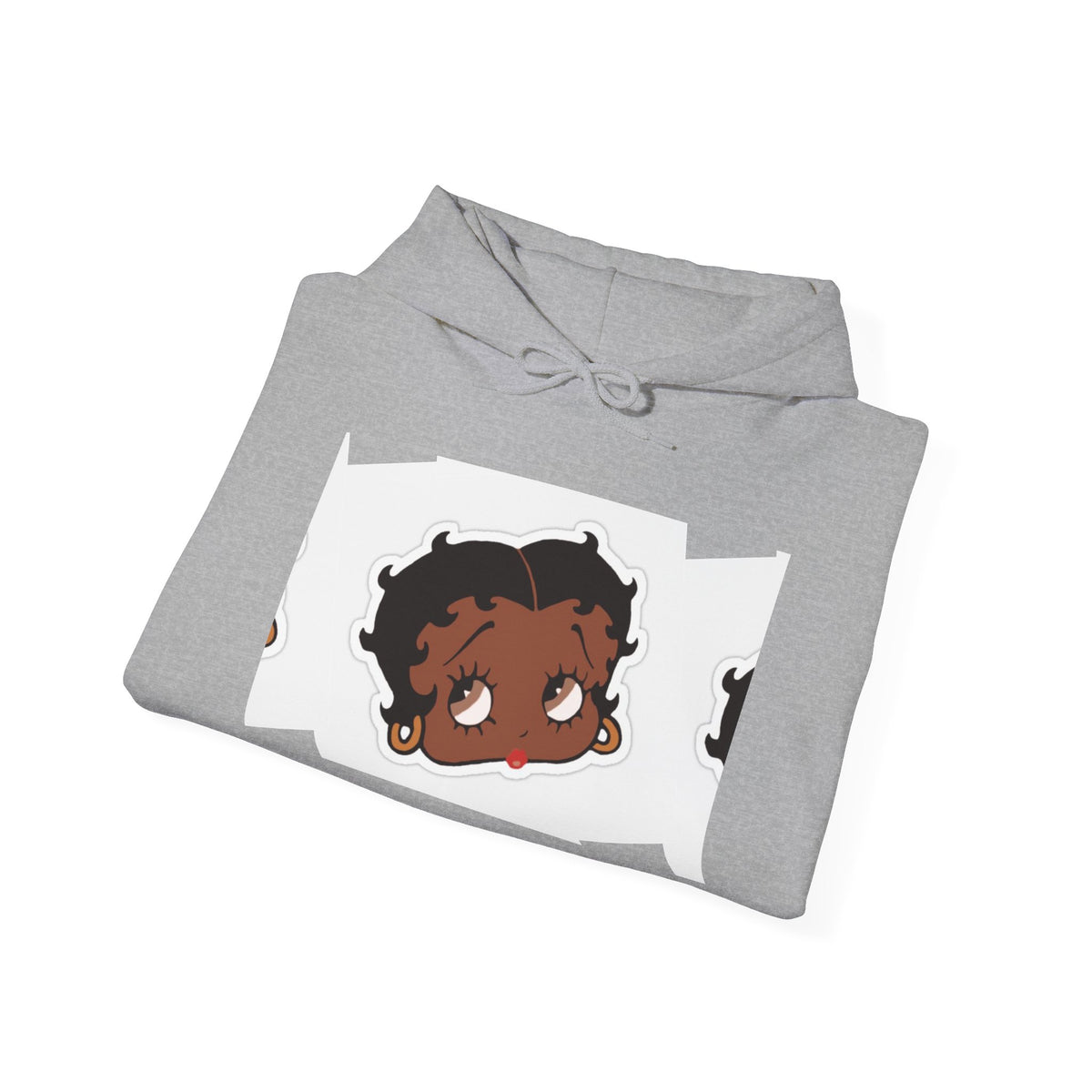 Afro Punk Girl Graphic Hoodie — Cute Retro Cartoon Character Pullover