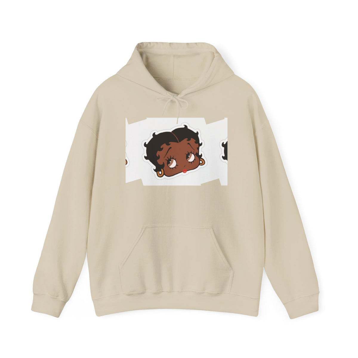 Afro Punk Girl Graphic Hoodie — Cute Retro Cartoon Character Pullover