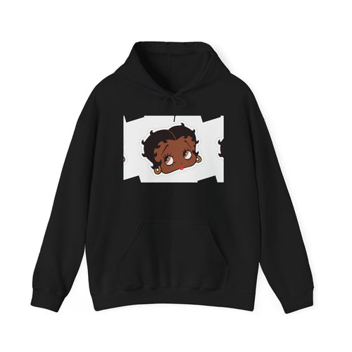 Afro Punk Girl Graphic Hoodie — Cute Retro Cartoon Character Pullover