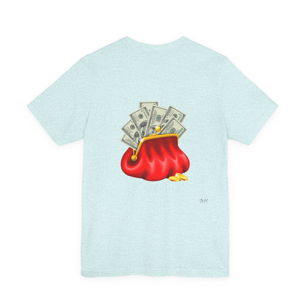 Gold Dollar Sign Tee — Minimalist Money Symbol Graphic T-Shirt