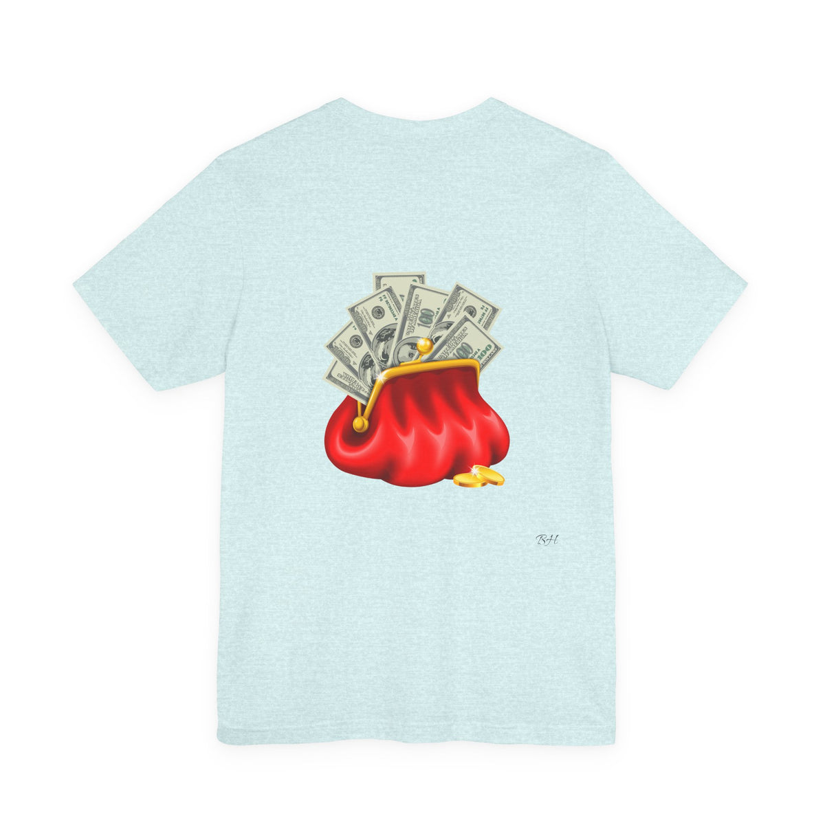 Gold Dollar Sign Tee — Minimalist Money Symbol Graphic T-Shirt