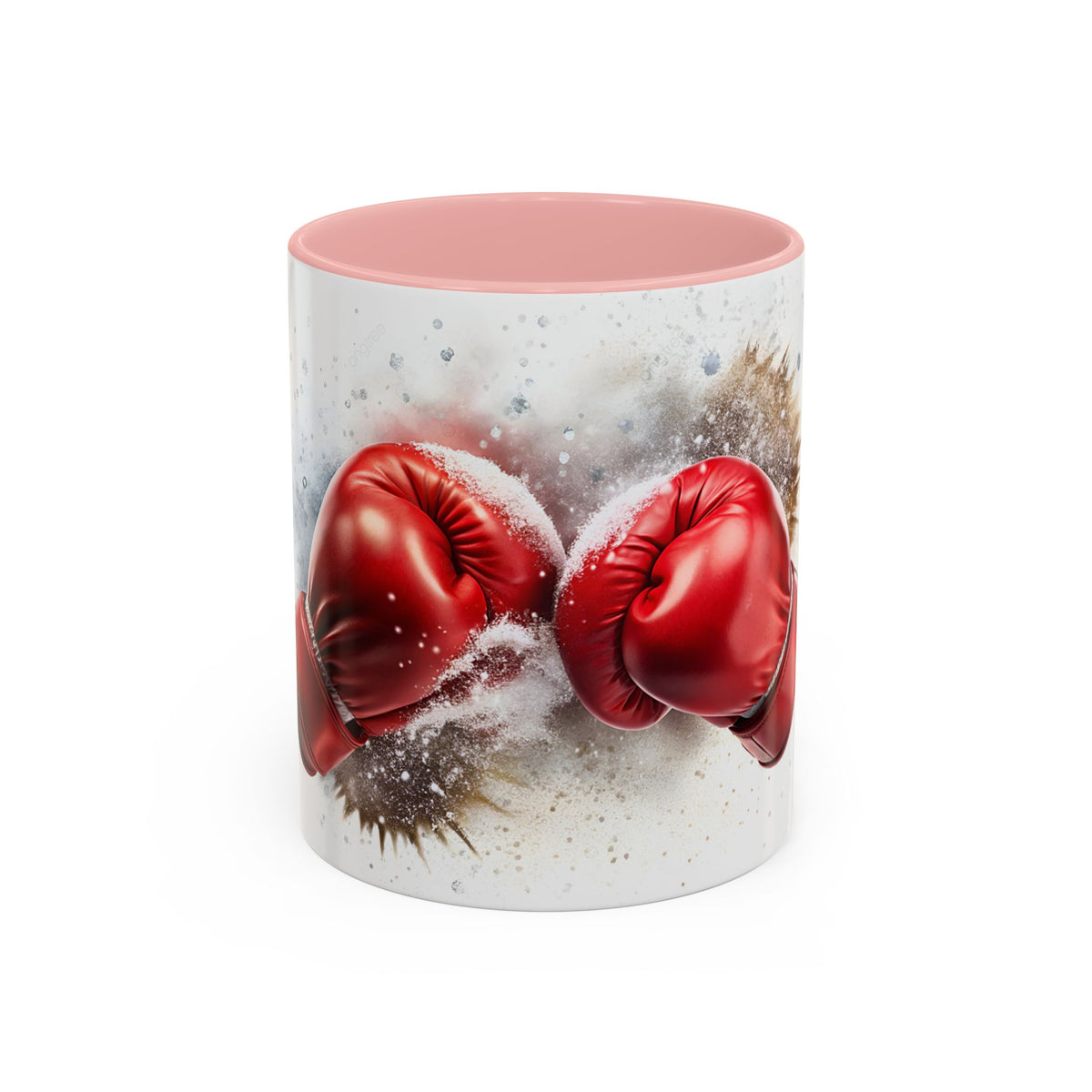 Boxing Gloves Coffee Mug — Retro Red Boxing Glove Accent Mug (11/15oz)