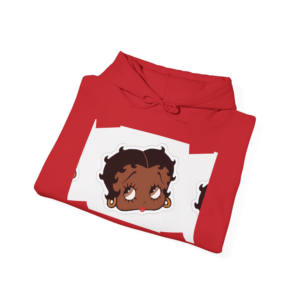 Afro Punk Girl Graphic Hoodie — Cute Retro Cartoon Character Pullover