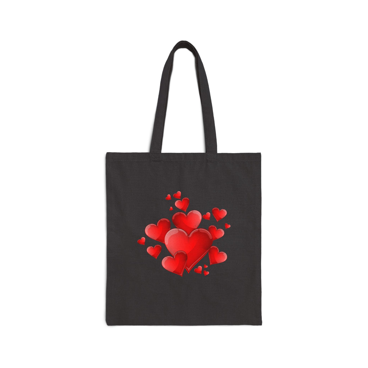 Canvas Tote Bag — Retro Pin-Up Girl Pattern, Vintage Betty Boop Style Shopper Tote