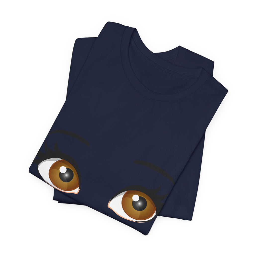 Kiss & Wink Graphic Tee — Cute Lip Print T-Shirt