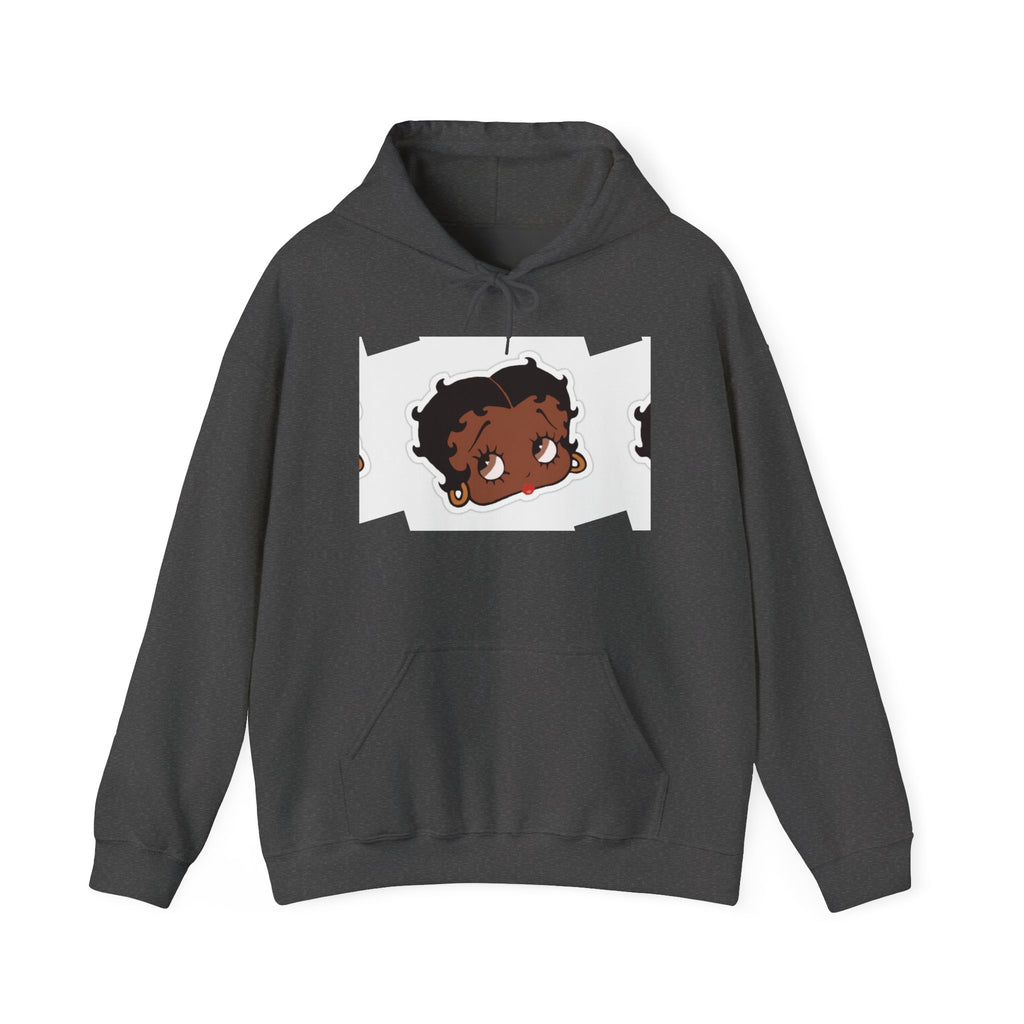Afro Punk Girl Graphic Hoodie — Cute Retro Cartoon Character Pullover