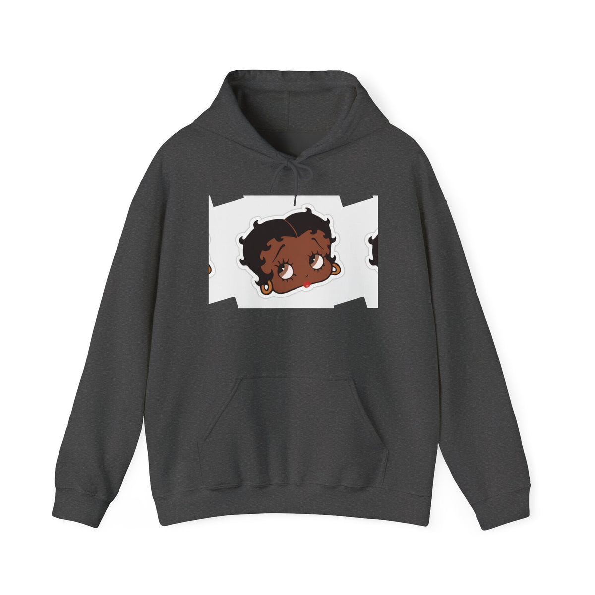 Afro Punk Girl Graphic Hoodie — Cute Retro Cartoon Character Pullover
