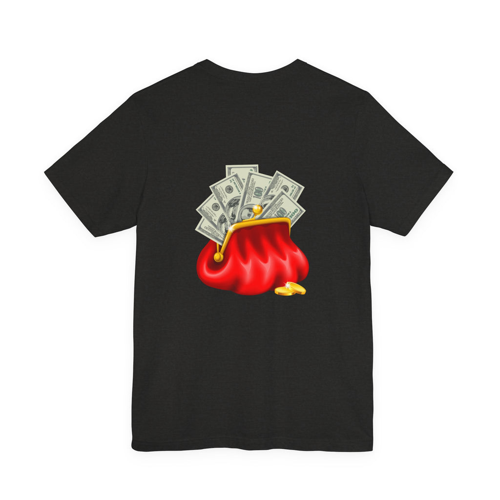 Gold Dollar Sign Tee — Minimalist Money Symbol Graphic T-Shirt