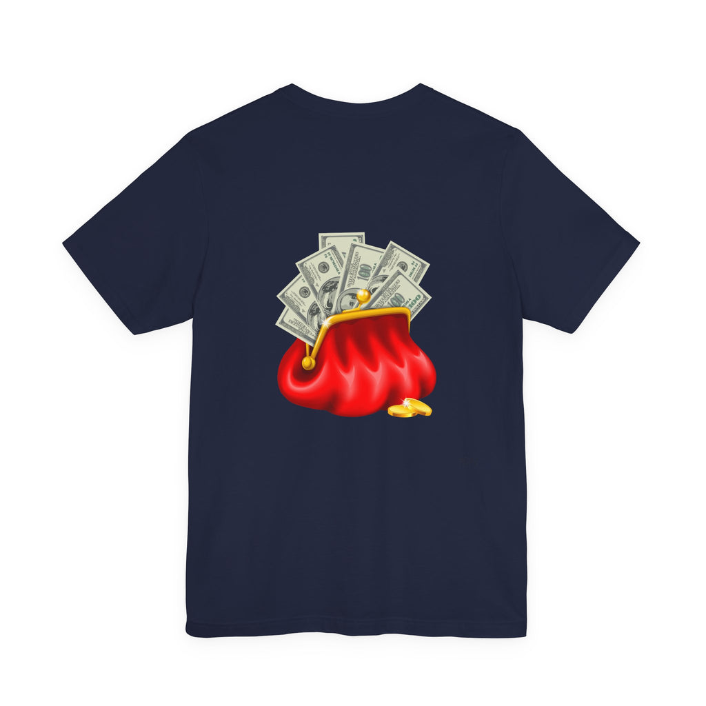 Gold Dollar Sign Tee — Minimalist Money Symbol Graphic T-Shirt