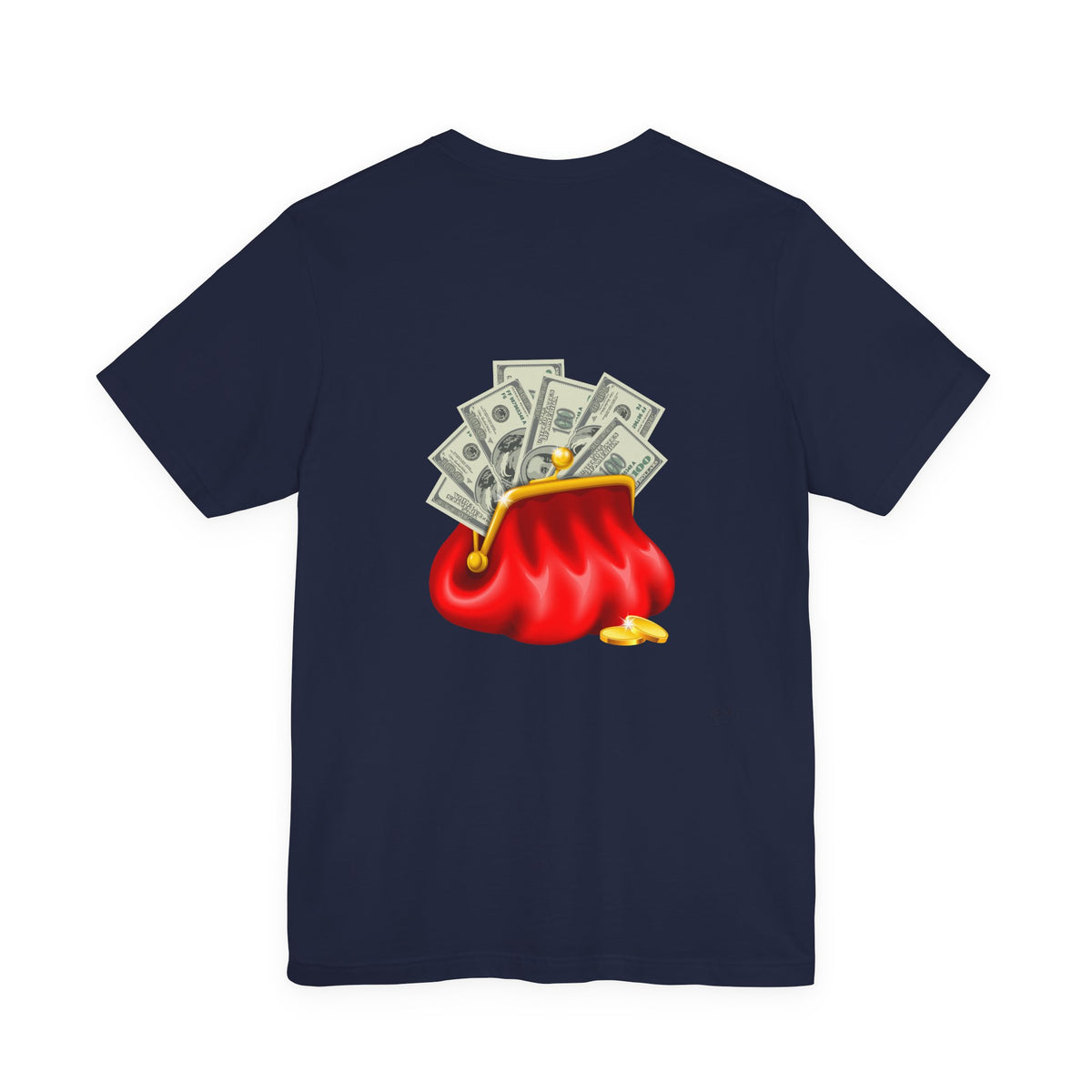 Gold Dollar Sign Tee — Minimalist Money Symbol Graphic T-Shirt