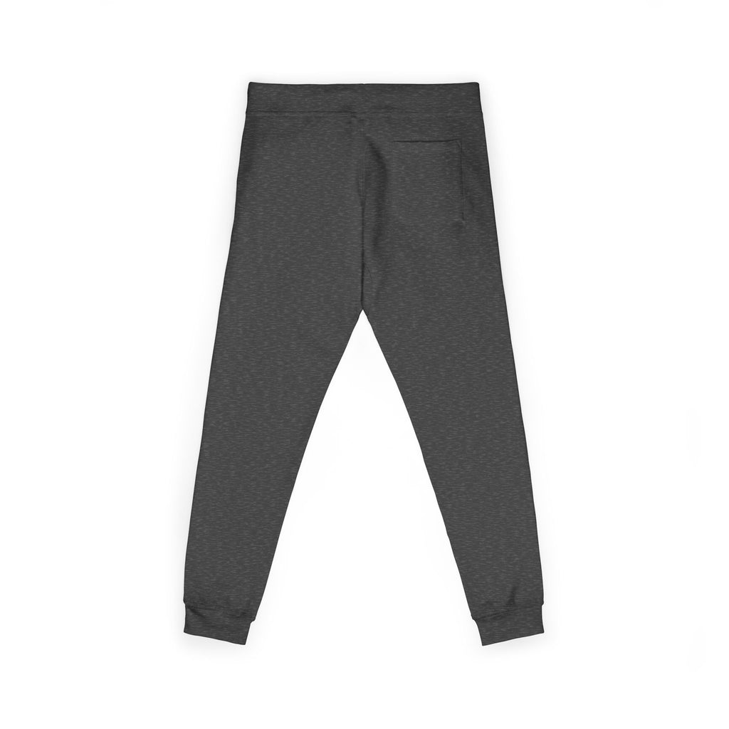 Embroidered Dripping Lip Sweatpants — White Fleece Joggers