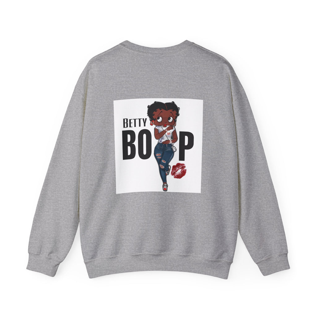 Crewneck Sweatshirt — Cute Girl Illustration Graphic
