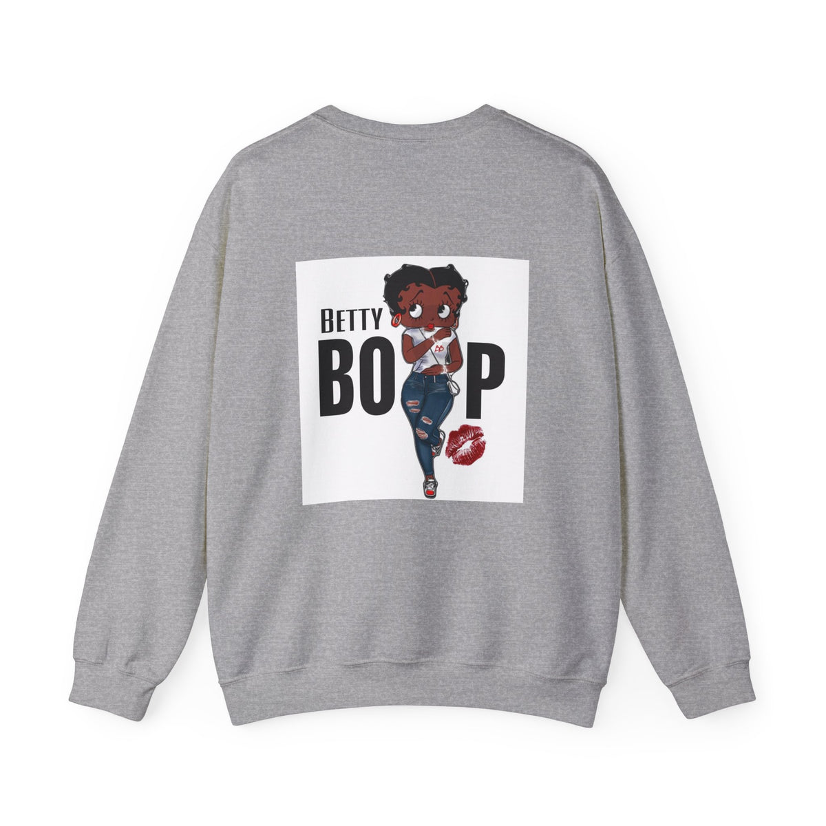 Crewneck Sweatshirt — Cute Girl Illustration Graphic
