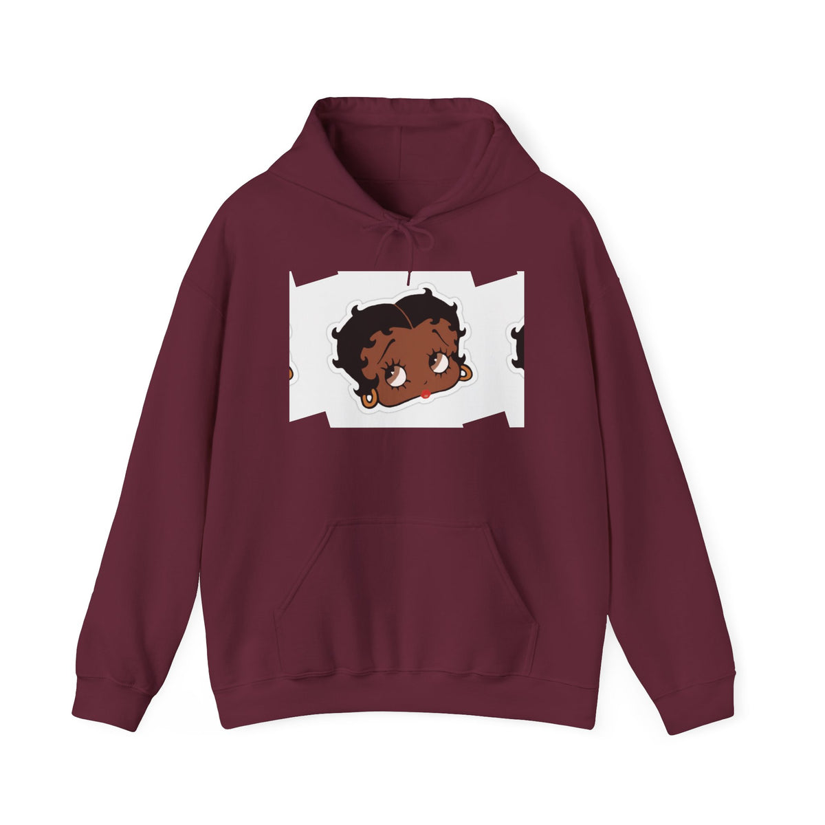 Afro Punk Girl Graphic Hoodie — Cute Retro Cartoon Character Pullover