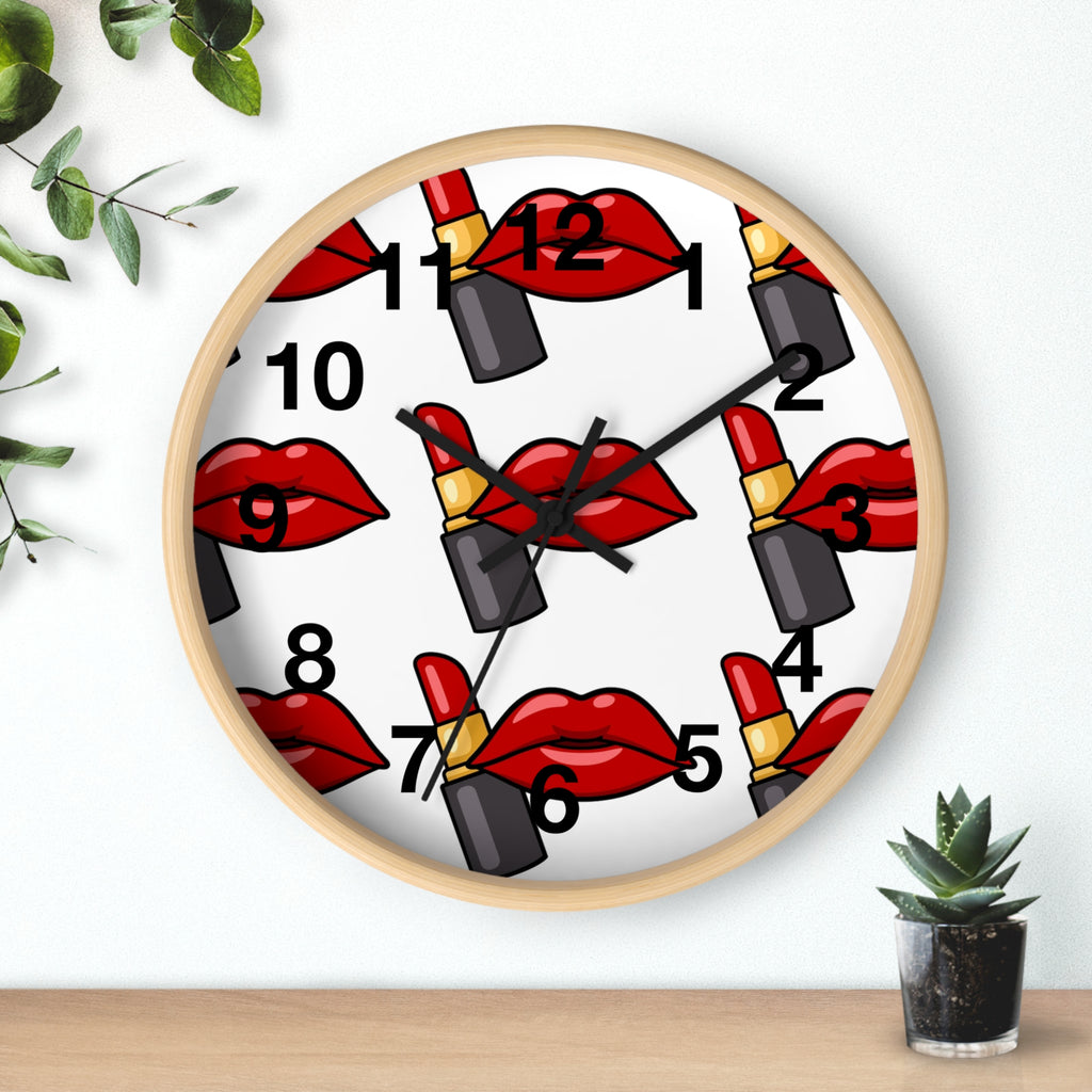 Scenic Mountain Lake Wall Clock — Vibrant Reflection Landscape Timepiece