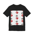 Betty Boop Red Dress Pattern Tee — Retro Pinup Cartoon Graphic T-Shirt