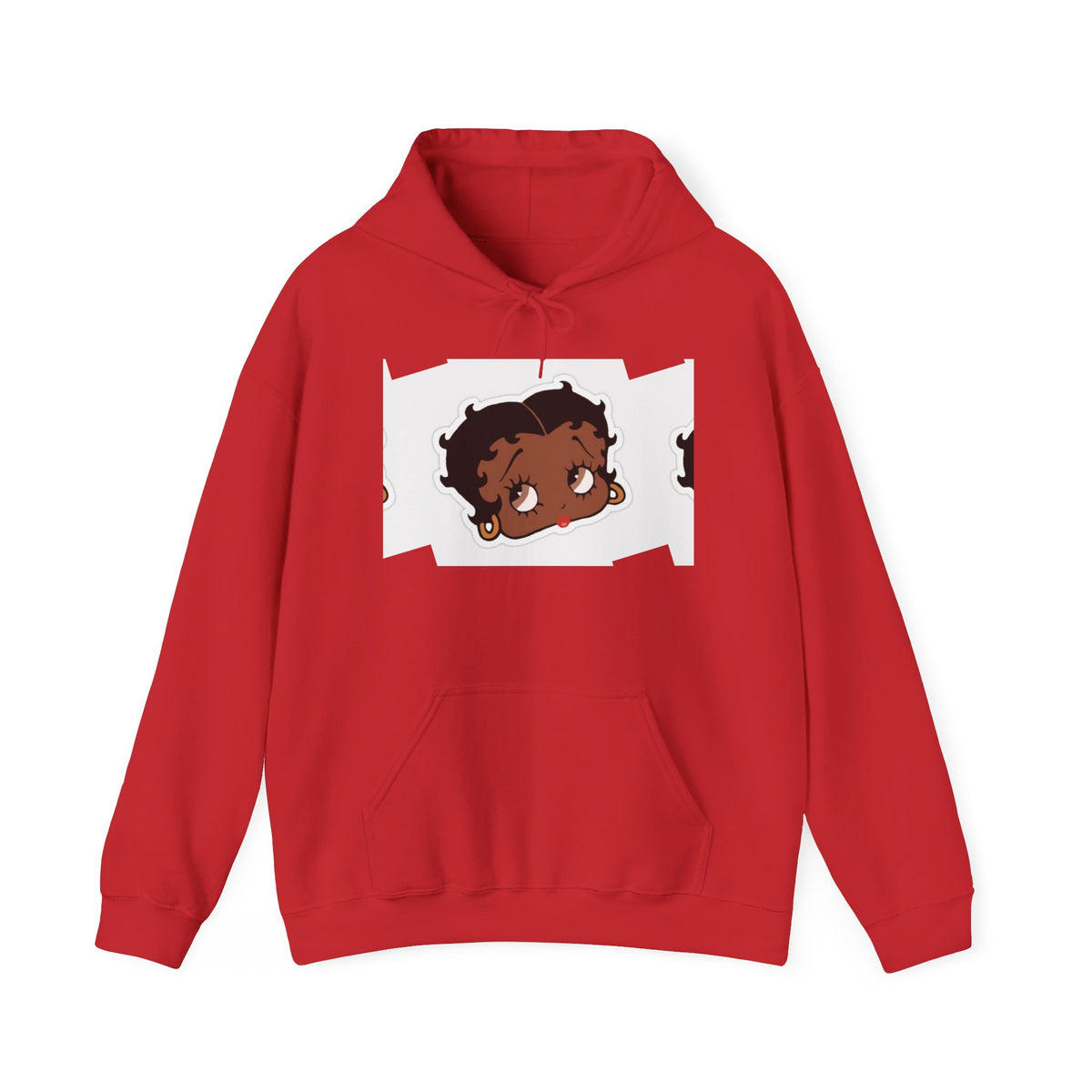 Afro Punk Girl Graphic Hoodie — Cute Retro Cartoon Character Pullover
