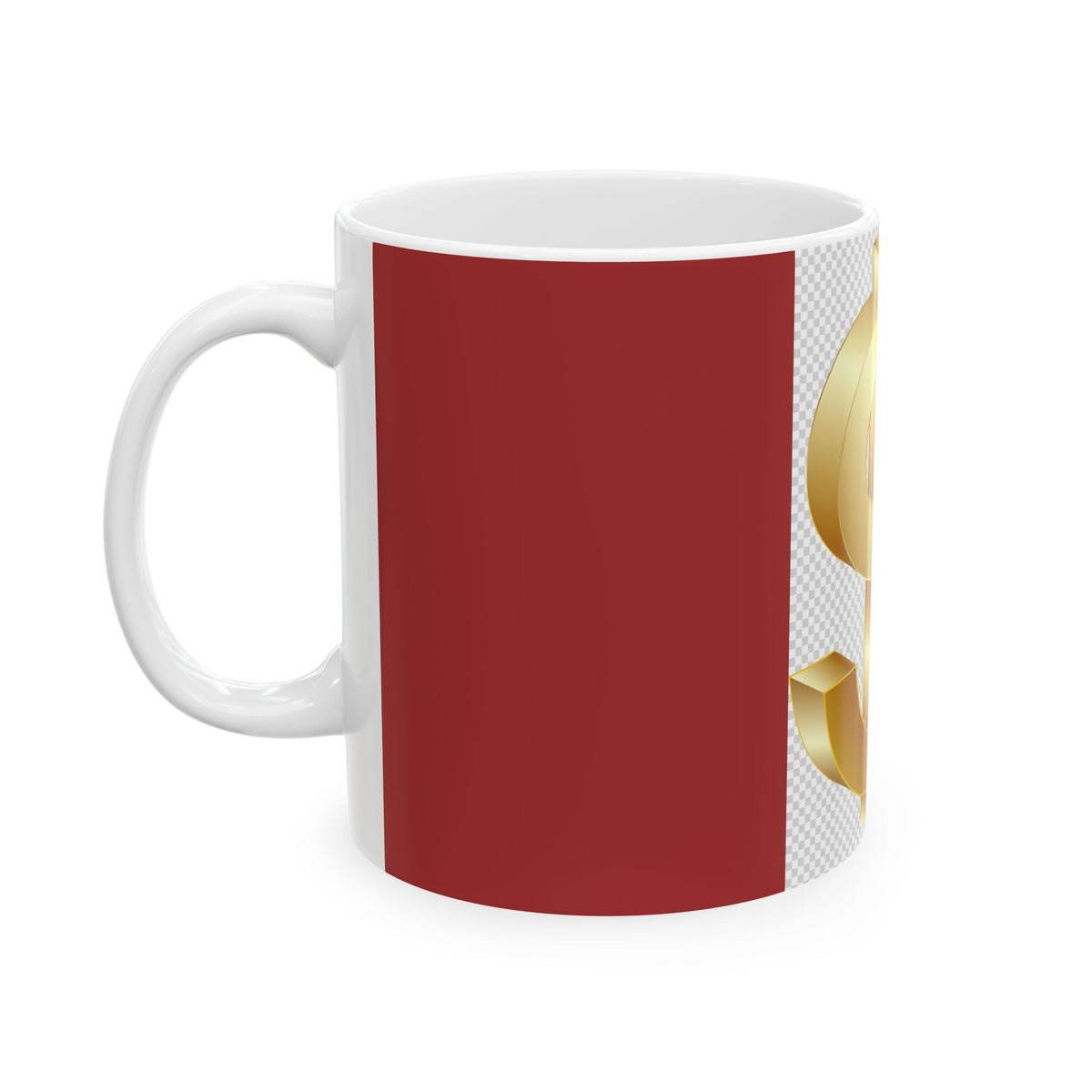Gold Dollar Sign Ceramic Mug – Wealthy Vibe Coffee Cup (11oz, 15oz)