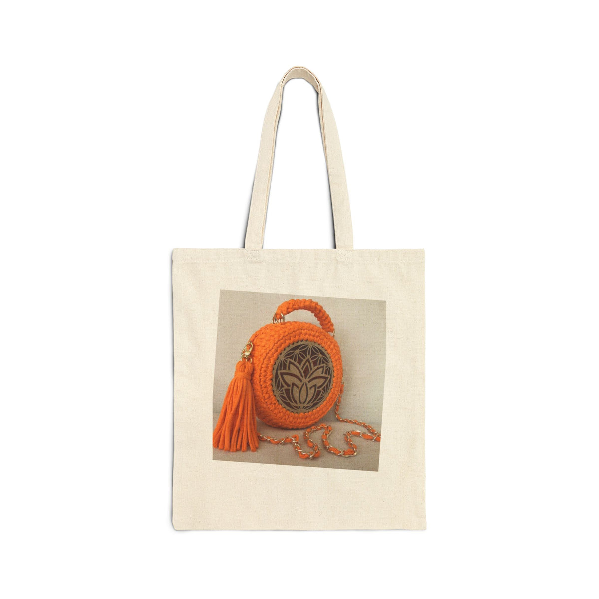 Autumn Tree Canvas Tote Bag — Colorful Fall Landscape Art Tote