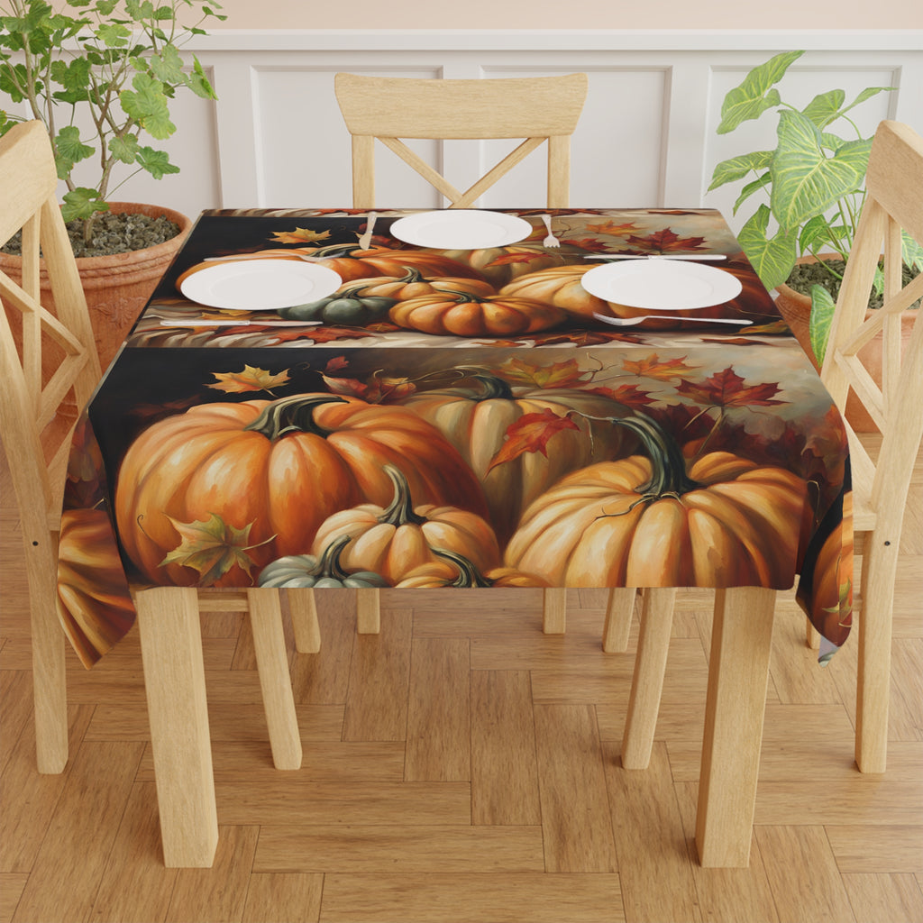 Autumn Maple Leaves Tablecloth — Fall Harvest Thanksgiving Decor