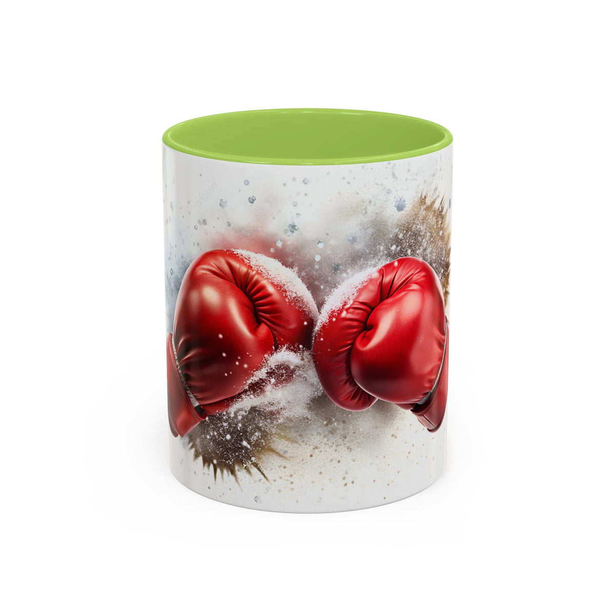 Boxing Gloves Coffee Mug — Retro Red Boxing Glove Accent Mug (11/15oz)