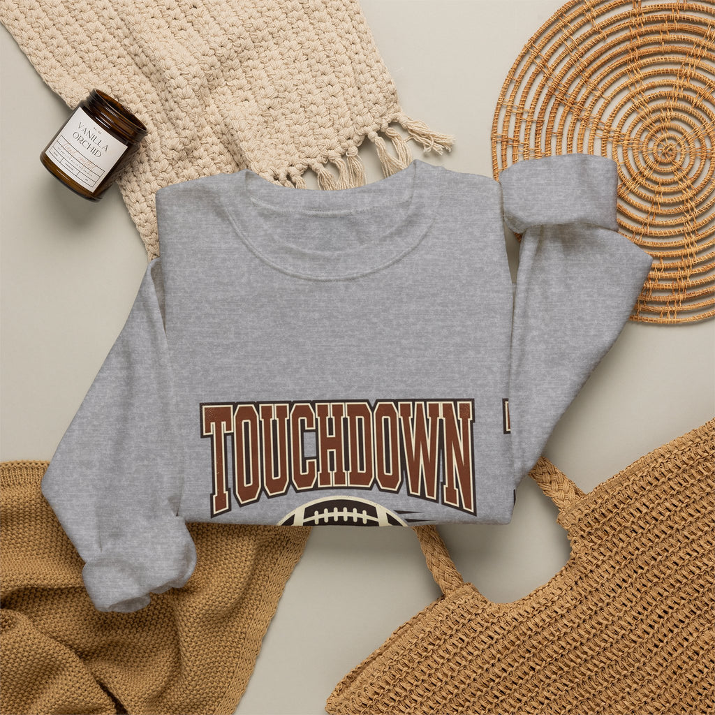 Touchdown Is Here Sweatshirt | Football Season Crewneck, Game Day Tee