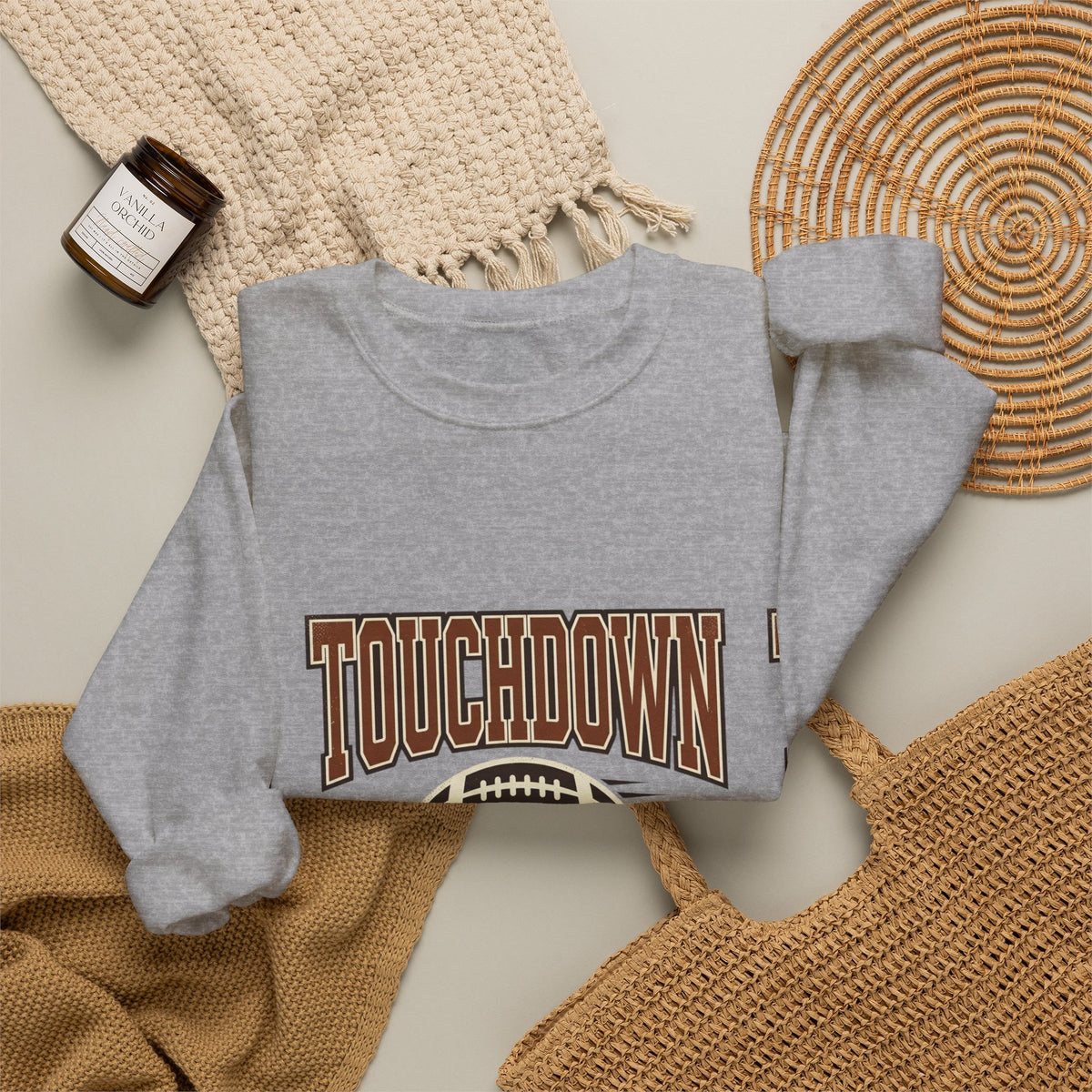 Touchdown Is Here Sweatshirt | Football Season Crewneck, Game Day Tee