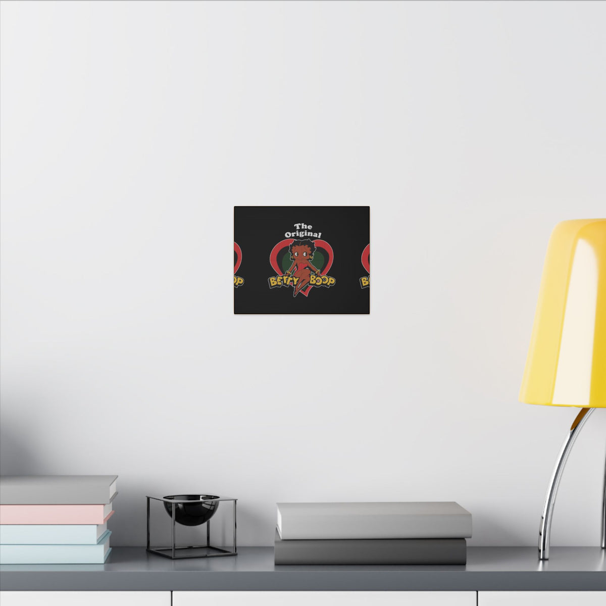 Betty Boop 'The Original' Heart Matte Canvas Wall Art