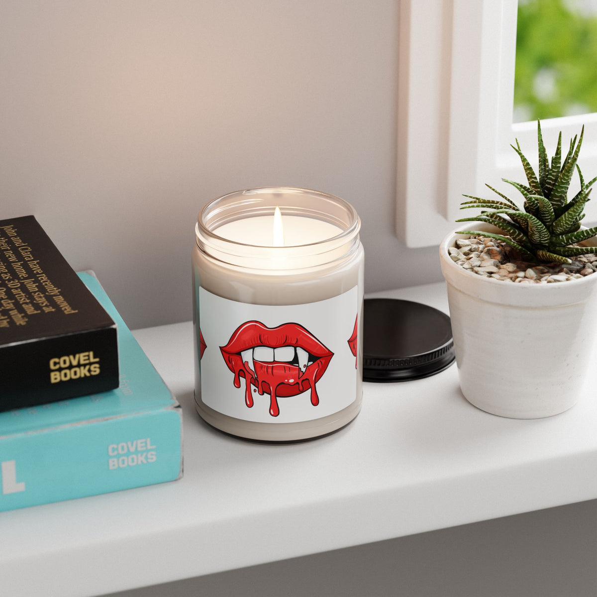 Soy Candle — Dripping Vampire Lips Scented Candle (9 oz)