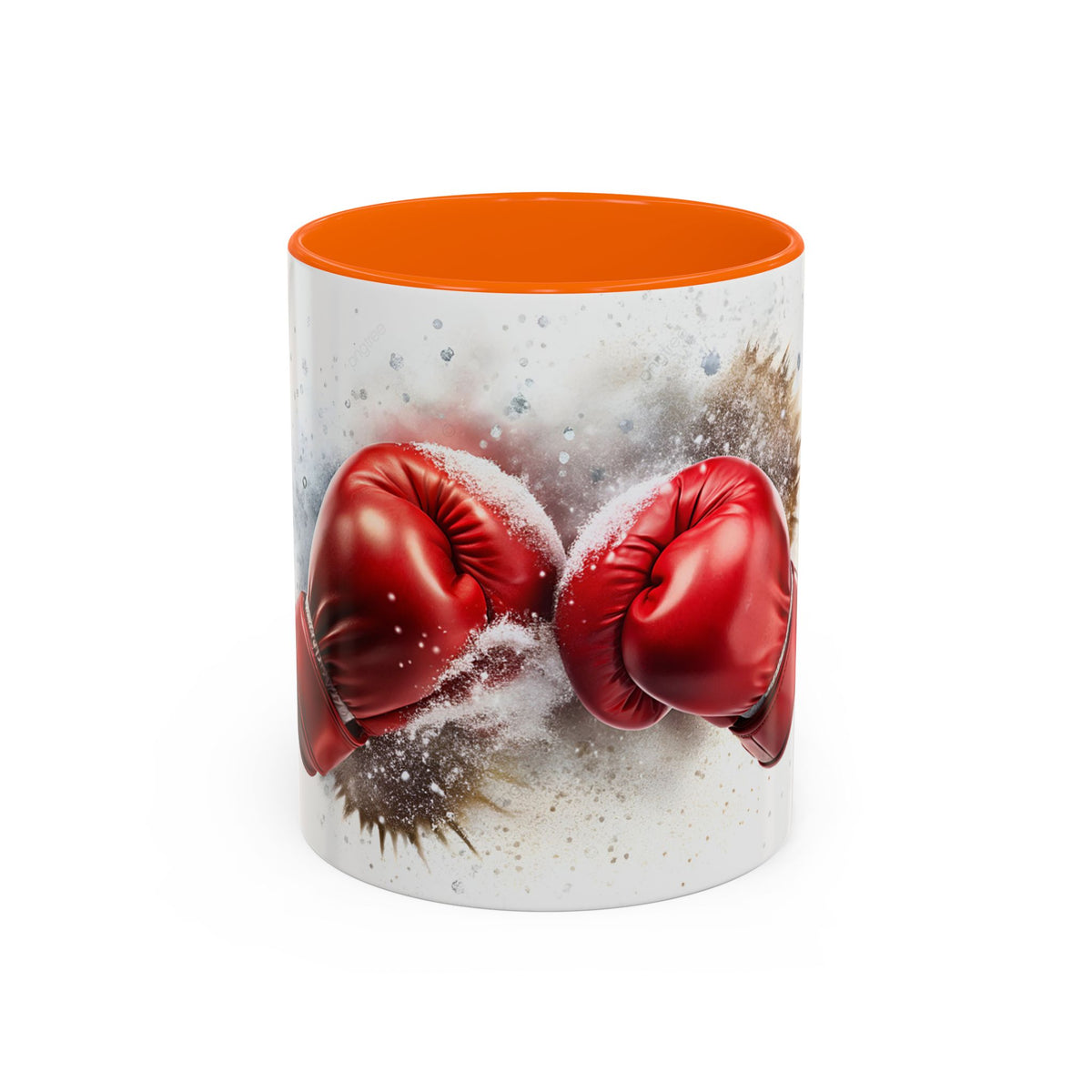 Boxing Gloves Coffee Mug — Retro Red Boxing Glove Accent Mug (11/15oz)