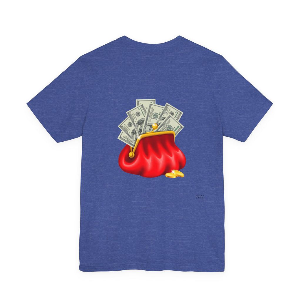 Gold Dollar Sign Tee — Minimalist Money Symbol Graphic T-Shirt