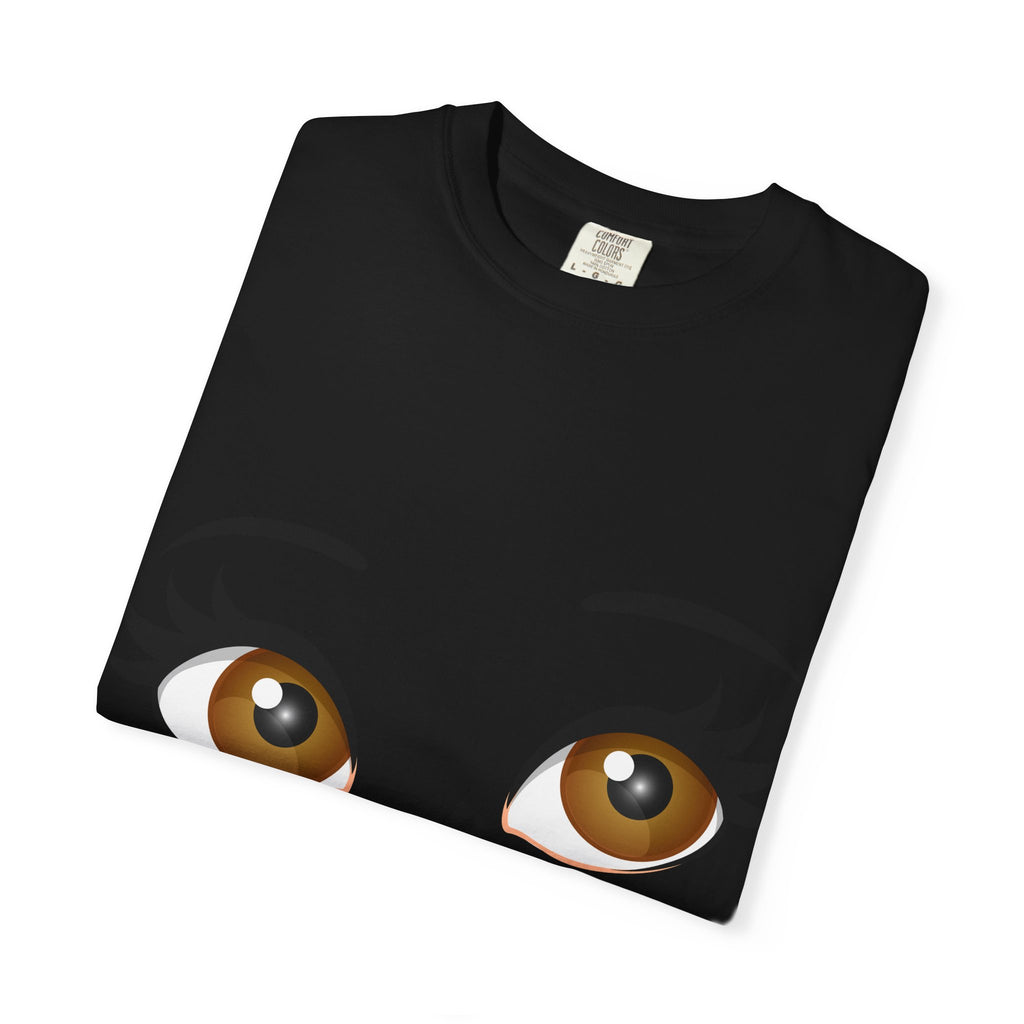 Kiss Face T-Shirt — Playful Lip Print Tee with Flirty Eyes