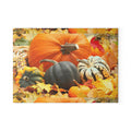 Autumn Harvest Glass Cutting Board – Pumpkin & Gourd Fall Kitchen Decor
