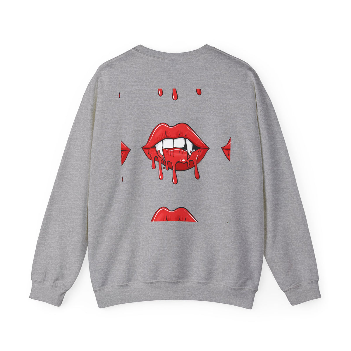 Bloody Lips Graphic Crewneck Sweatshirt