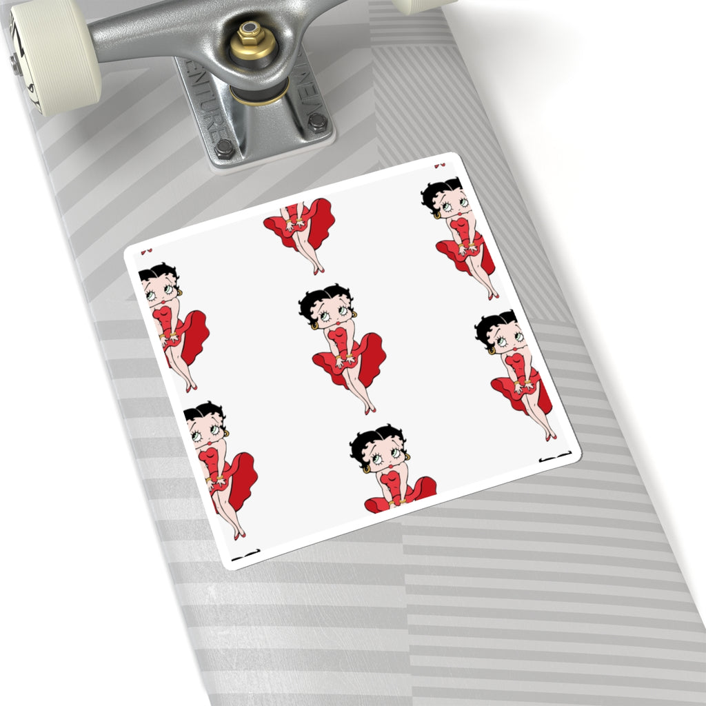 Betty Boop Red Dress Kiss-Cut Sticker Sheet