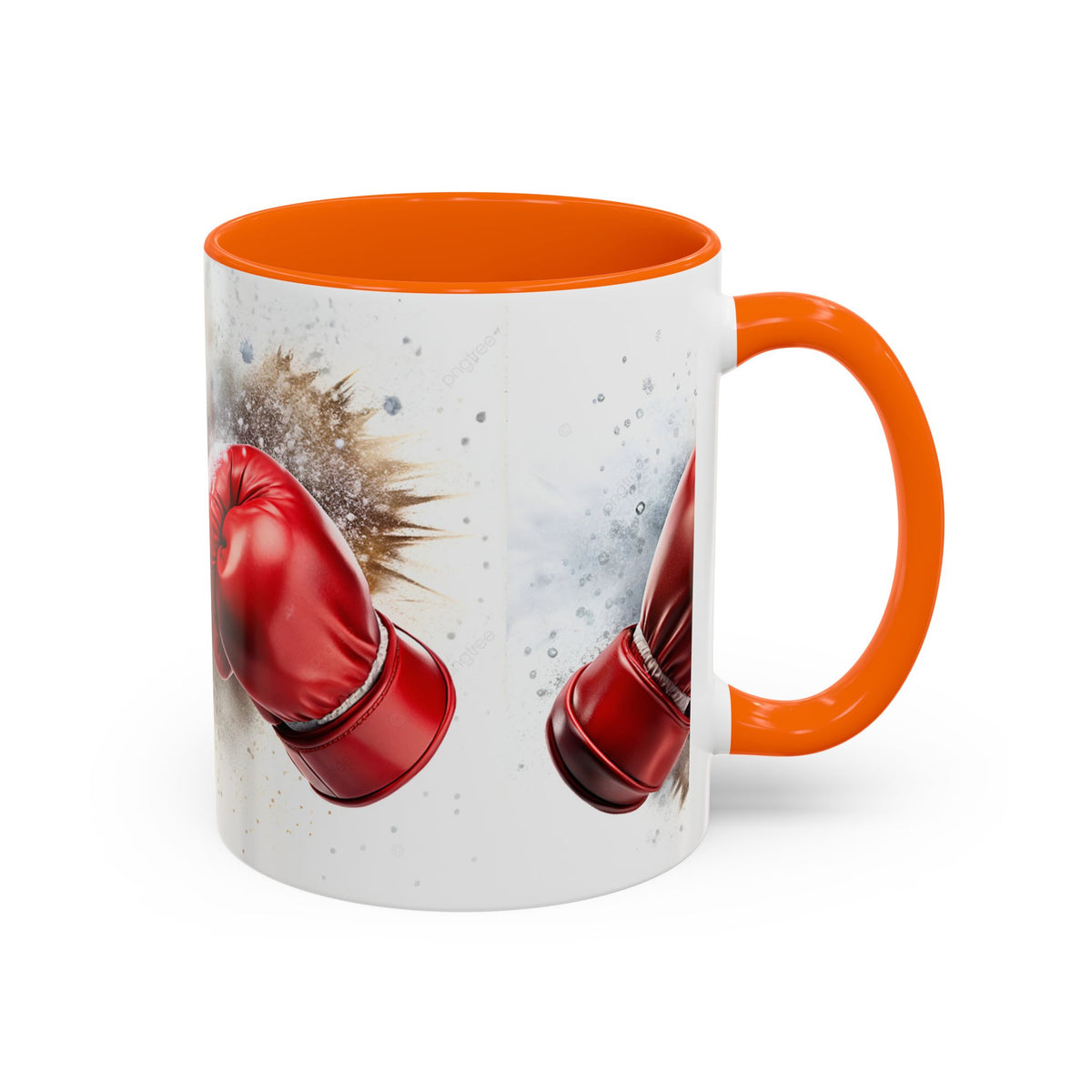Boxing Gloves Coffee Mug — Retro Red Boxing Glove Accent Mug (11/15oz)