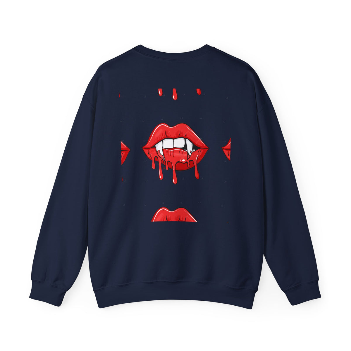 Bloody Lips Graphic Crewneck Sweatshirt