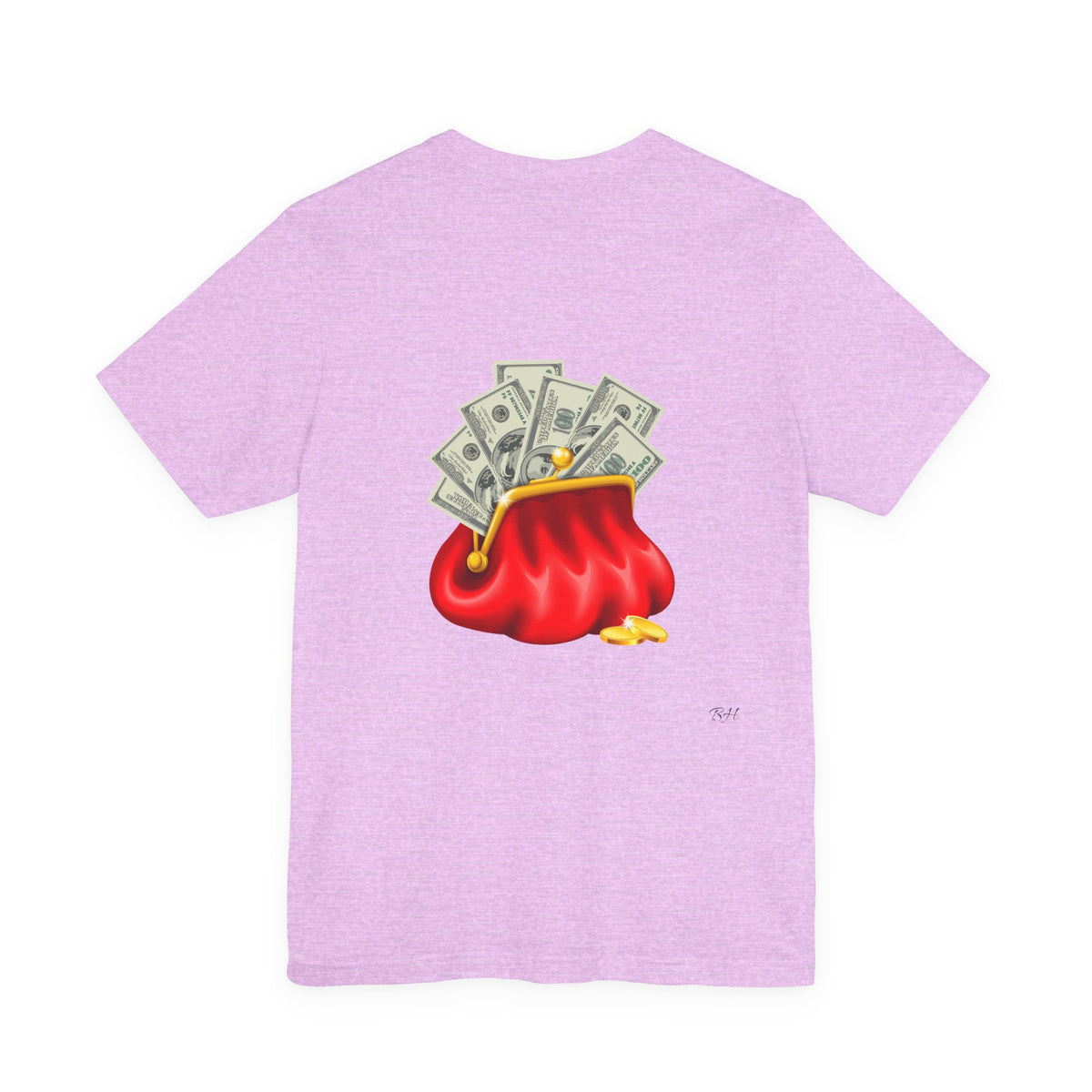 Gold Dollar Sign Tee — Minimalist Money Symbol Graphic T-Shirt