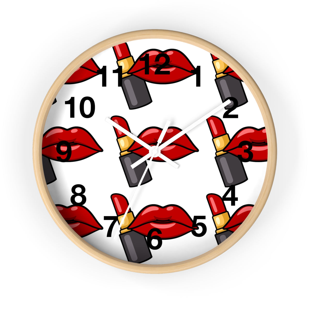 Scenic Mountain Lake Wall Clock — Vibrant Reflection Landscape Timepiece