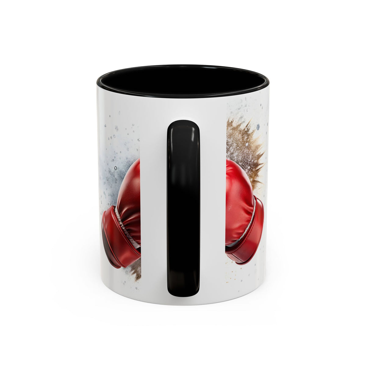Boxing Gloves Coffee Mug — Retro Red Boxing Glove Accent Mug (11/15oz)