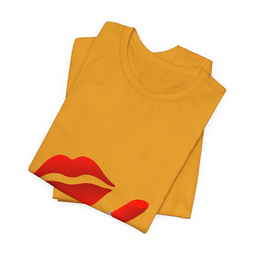 Gold Dollar Sign Tee — Minimalist Money Symbol Graphic T-Shirt