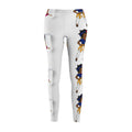 Patriotic Pin-Up Leggings — Red & White Cut‑And‑Sew Casual Leggings with Retro Sailor Girl Print