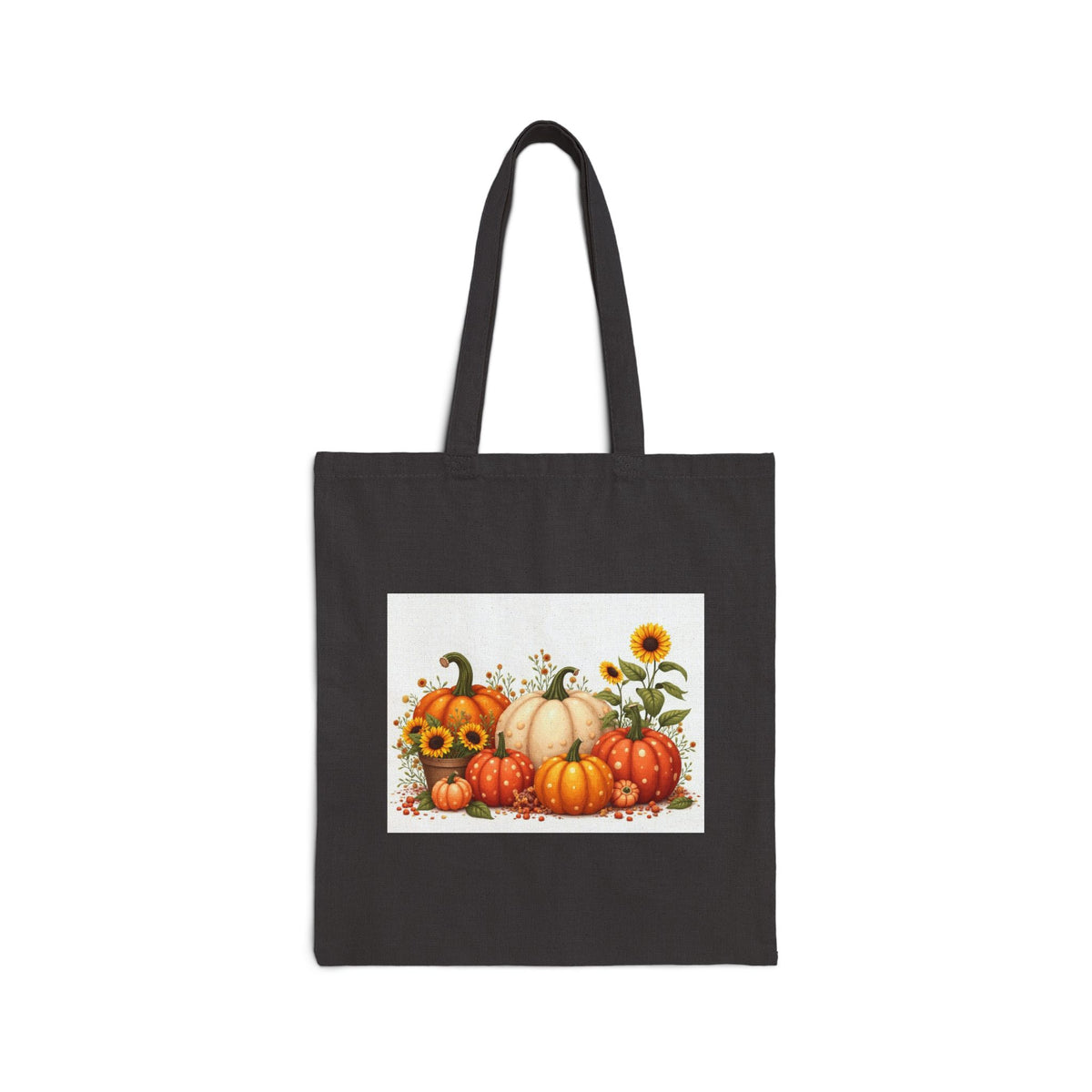 Autumn Leaves Canvas Tote — Fall Leaf Print Cotton Bag