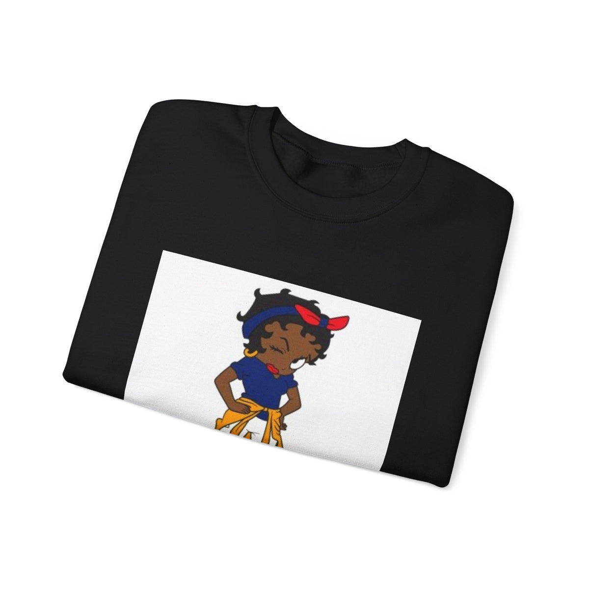Crewneck Sweatshirt — Cute Girl Illustration Graphic
