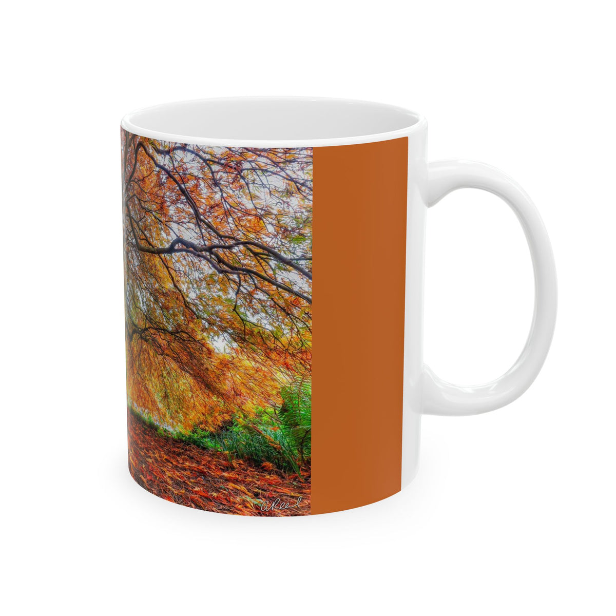 Autumn Japanese Maple Ceramic Mug — Fall Trees Coffee Cup (11oz & 15oz)