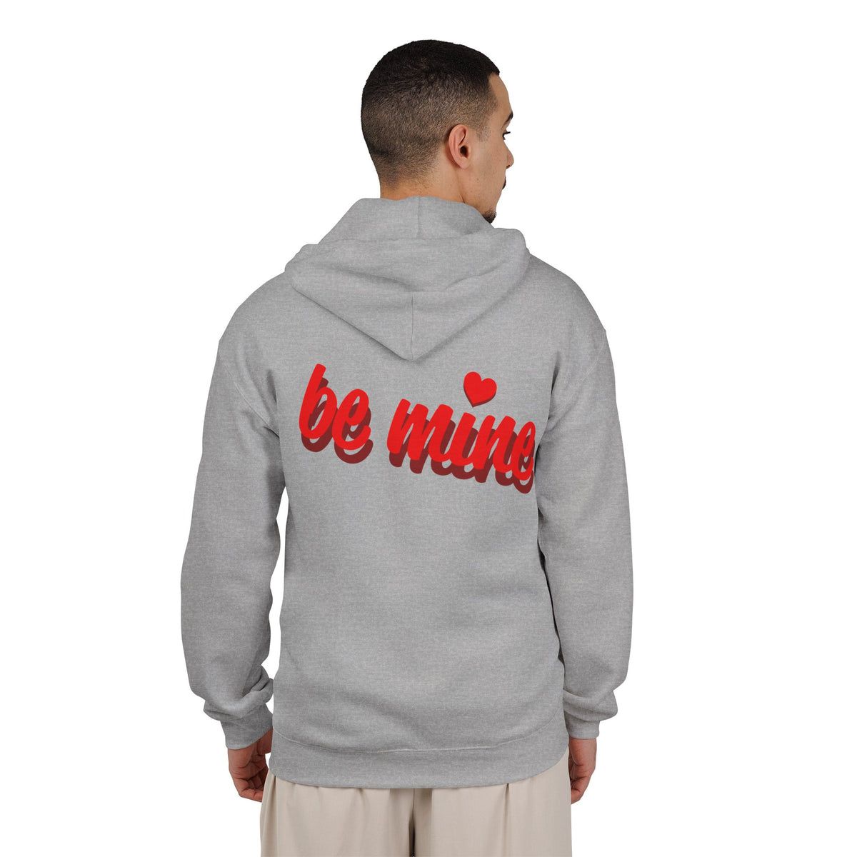 Zip Hoodie — Dark Cinematic Repeating Portrait Graphic